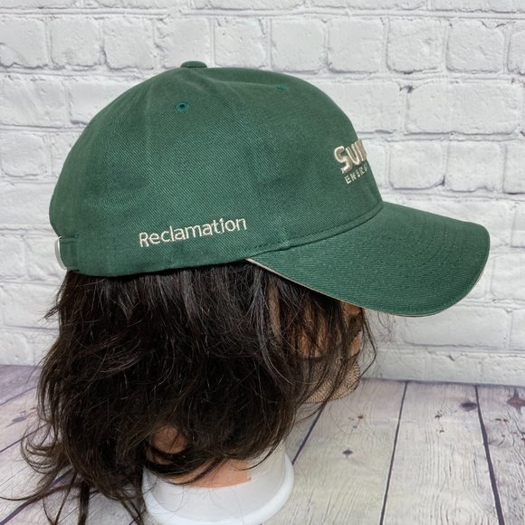 Oilfield Hat Cap Strap Back Green Suncor Energy WAPISIW Lookout Reclamation - Picture 4 of 11